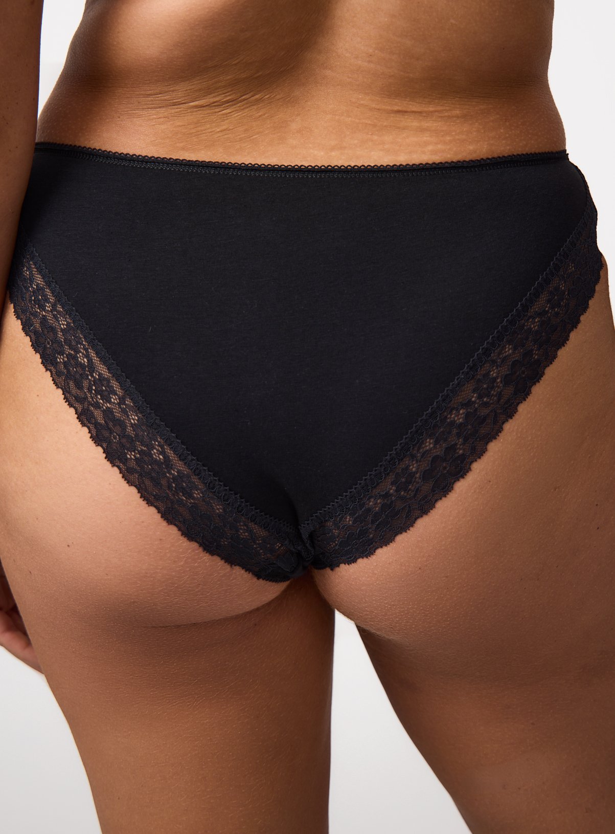 Mono & Nude Lace Detail Brazilian Knickers 5 Pack 8 - Image 2 thumbnail